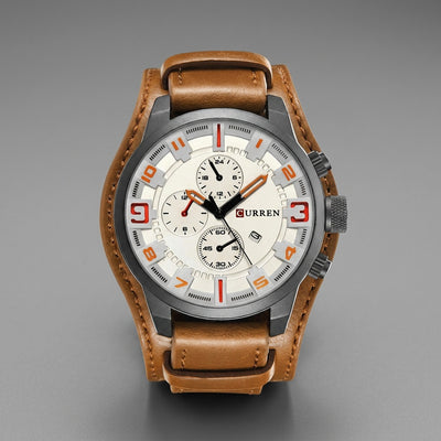 Reloj Curren 8225 - Color Café Blanco