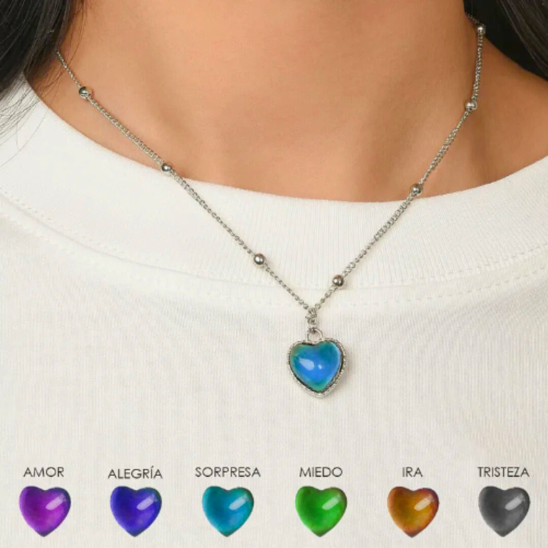 Collar Corazon Emociones en Caja de Regalo