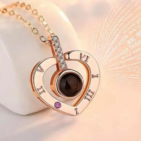 Collar Te amo Corazon en Caja de Regalo