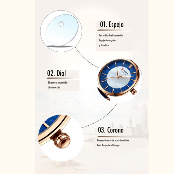 Reloj Curren 9072 Mujer