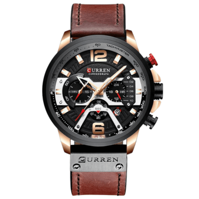 Reloj Curren 8329 Cronografo Cuero