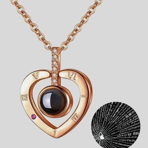 Collar Te amo Corazon en Caja de Regalo