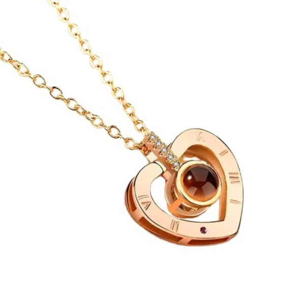 Collar Te amo Corazon en Caja de Regalo