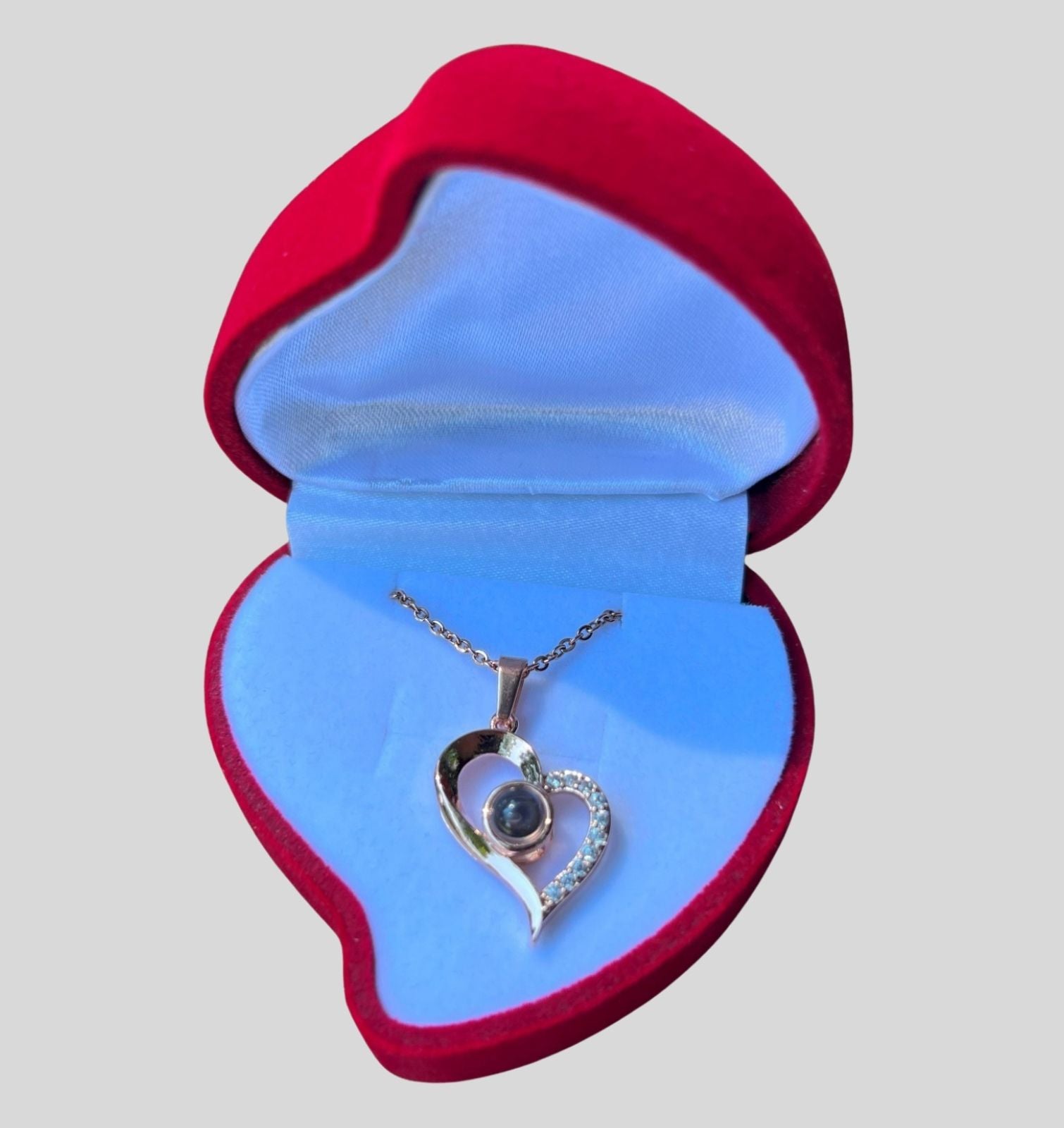 Collar AmorInfinito Te Amo en 100 Idiomas Caja de Regalo