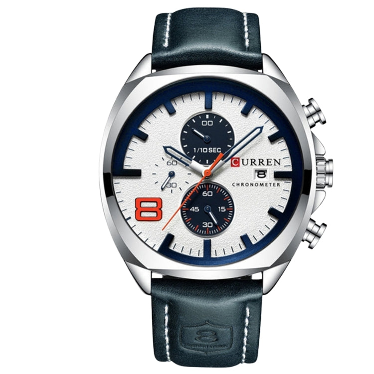 Reloj Curren 8324 - Color Azul Blanco