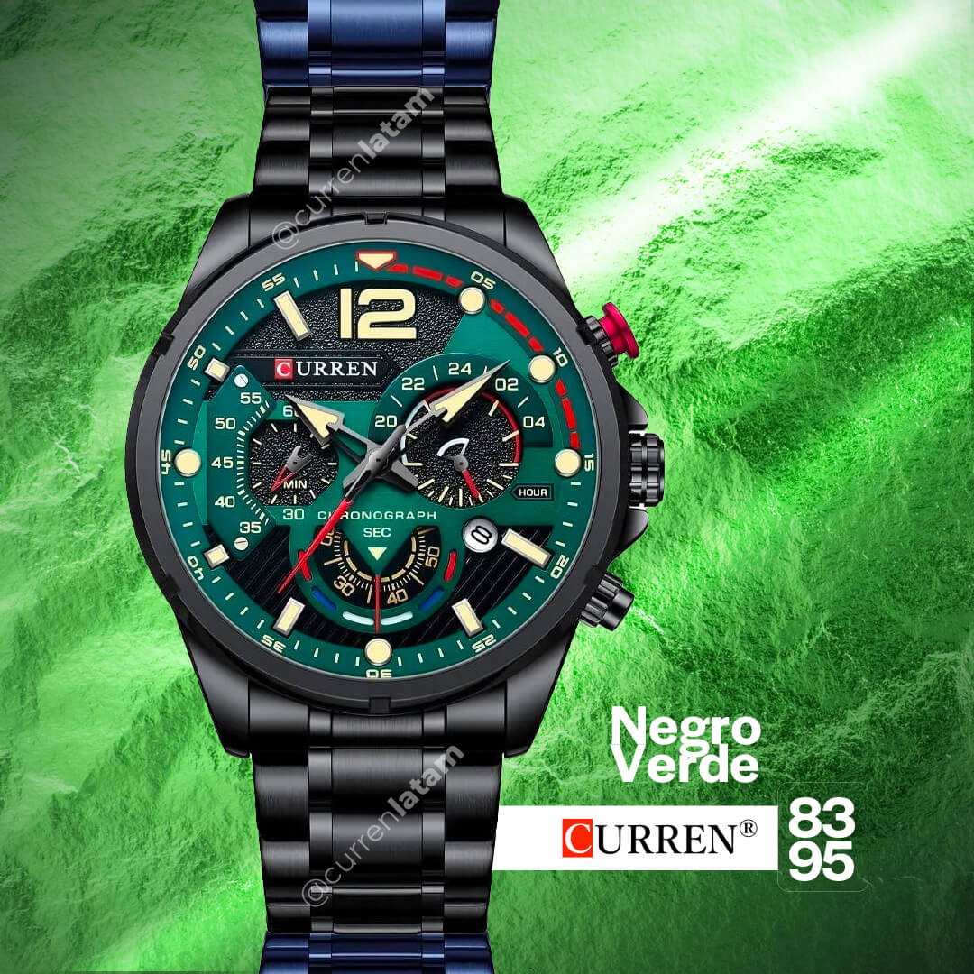 Reloj Curren 8395 Cronografos Acero Inoxidable