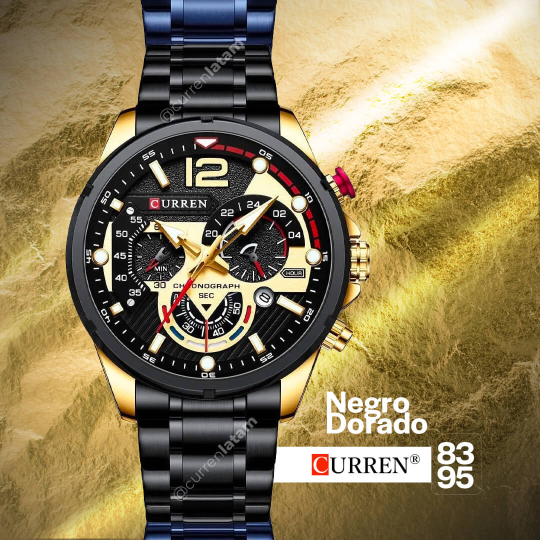 Reloj Curren 8395 Cronografos Acero Inoxidable