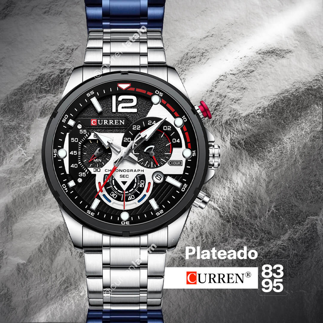 Reloj Curren 8395 Cronografos Acero Inoxidable