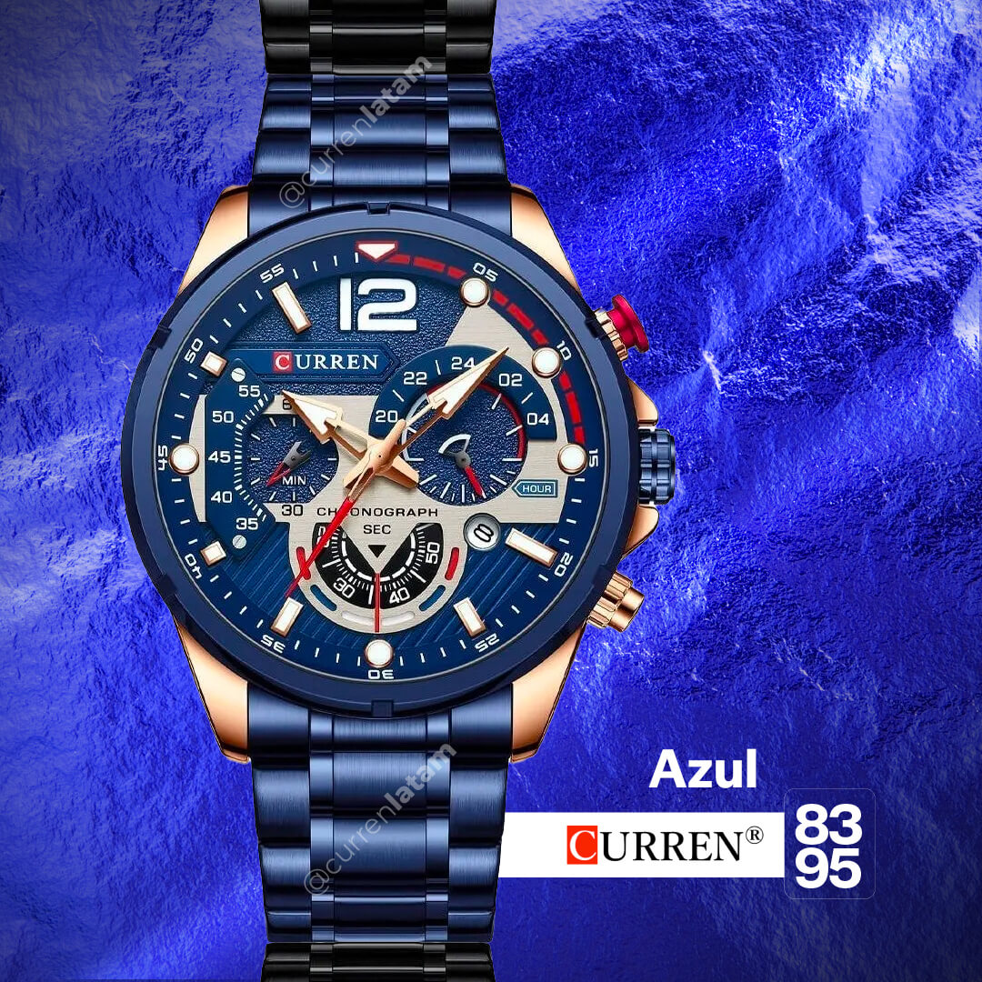 Reloj Curren 8395 Cronografos Acero Inoxidable