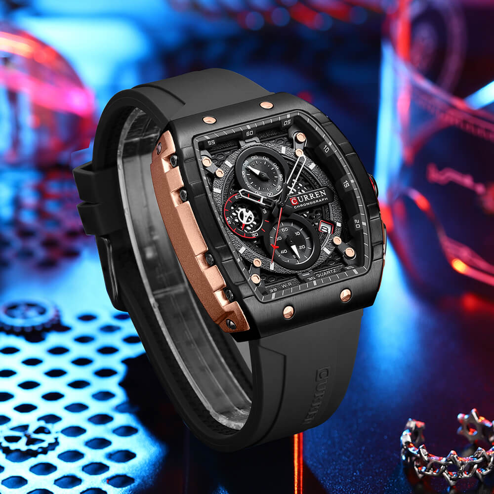 Reloj Curren 8442 Silicona Función Crono
