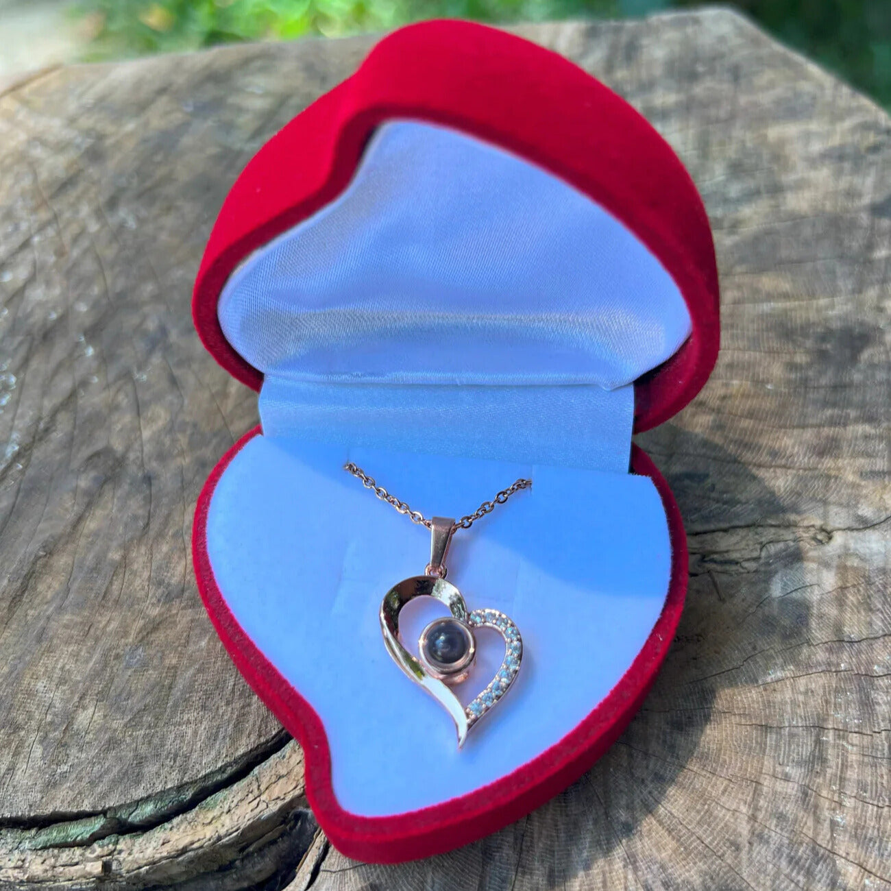 Combo Te Amo 100 Idiomas Collar y Anillo Caja de Lujo