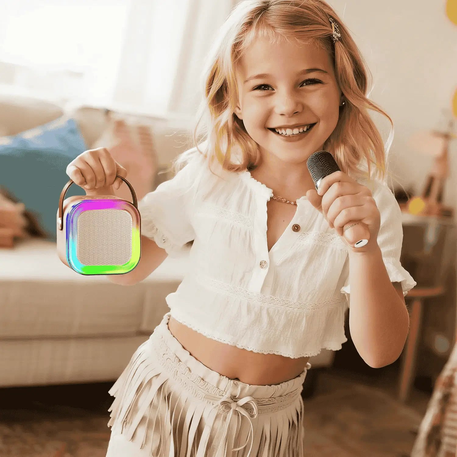 Parlante Karaoke Inalámbrico Portátil